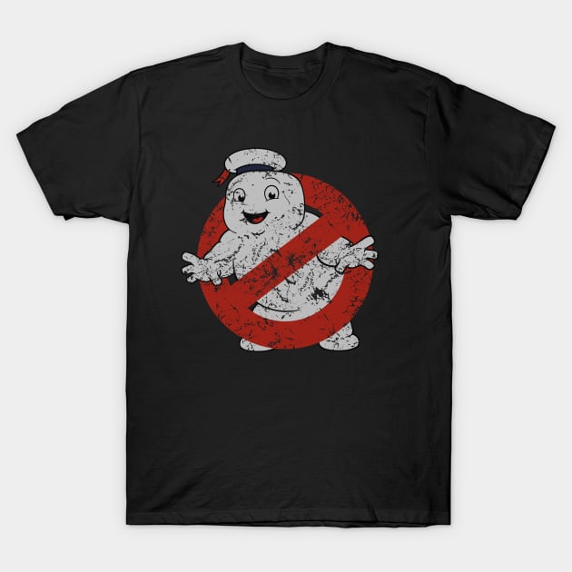 Mini Puft Logo (aged and weathered)(Ghostbusters: Afterlife) T-Shirt by GraphicGibbon